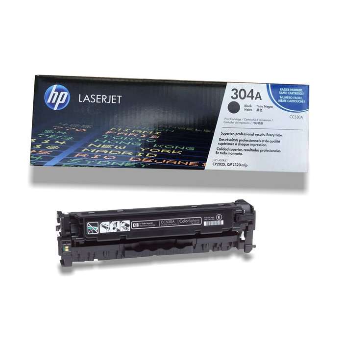 HP 304A Black Original LaserJet Toner Cartridge,3,500 pages