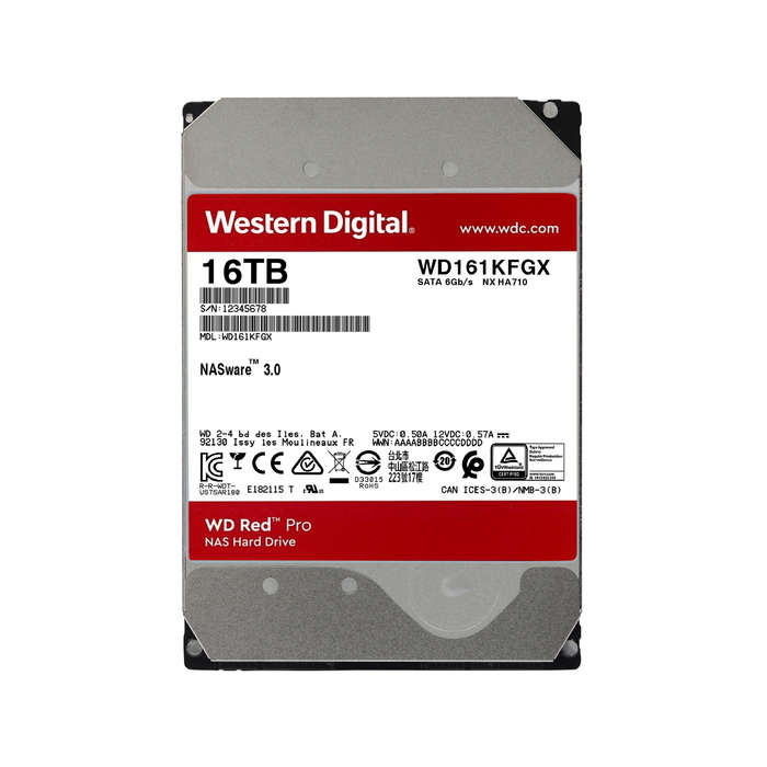 WD RED PRO 16TB 3.5 NAS HDD 512MB