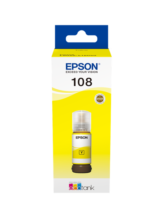 Epson 108 Ink Bottle Yellow 70ml