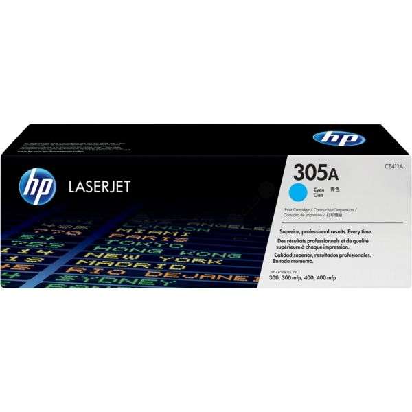 HP 305A Cyan Original LaserJet Toner Cartridge,2,600 pages