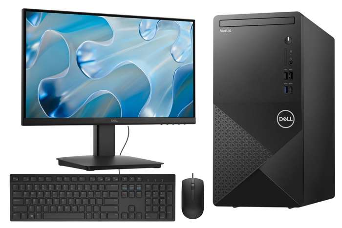 Dell Vostro 3030 Desktop Tower PC - Intel Core i3-12100 512GB SSD 8GB RAM Win 11 Pro