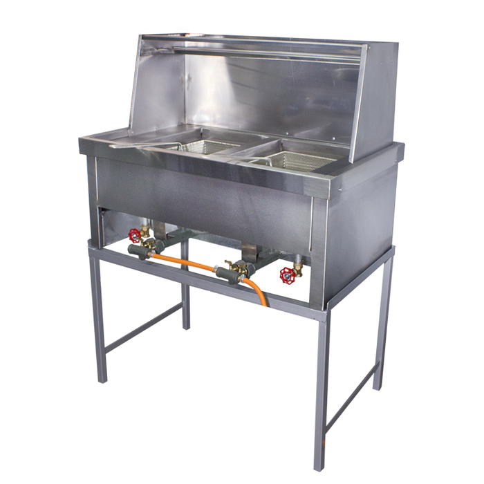 Spaza Gas Fryer (2x14lt) With Baskets