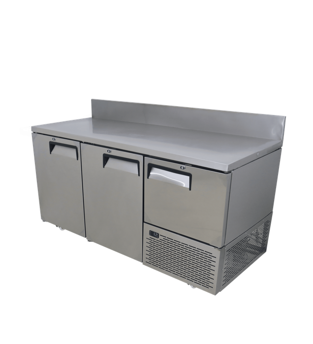 Fridgestar Underbar Cooler 2.5 Door - Steel Doors - With Splashback