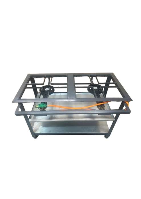 2-burner Boiling Table / Gas Stove (Heavy Duty) - 450mm X 450mm Plates