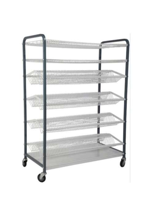 Mobile Floor Standing Crockery Rack / Dish Rack- (600 Piece - 212 Large Plates + 212 Small Plates...