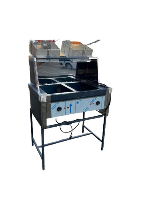 Spaza Electric Fryer (2x14lt) - Floor Model 220V