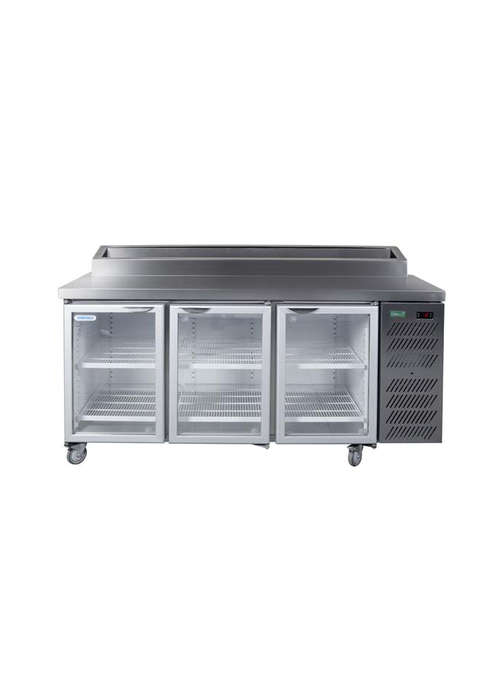 Staycold Glass Display Underbar Cooler 3 Door - 1.8m PIZZATOP