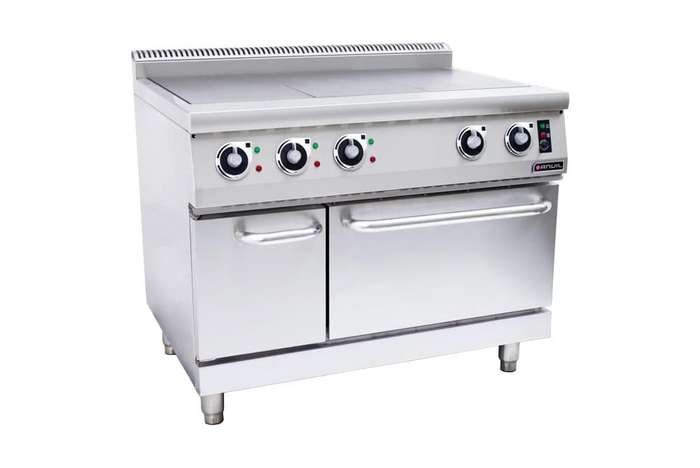Anvil 3 Plate Solid Top Stove With Oven - Electric