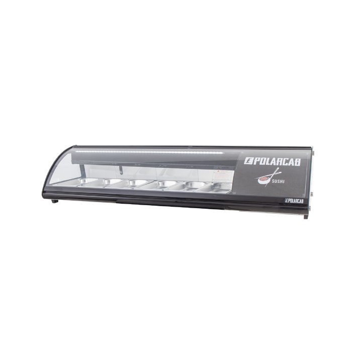6 Division Sushi Display Fridge - POLARCAB