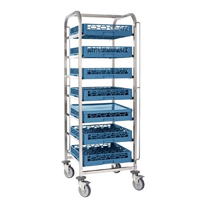 7-TIER Dishwasher Basket Rack Trolley (EXCLUDING RACKS)
