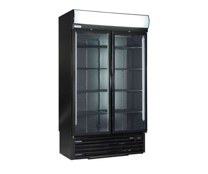 *Carbon Fibre Staycold* Double Door Upright Freezer (1140)