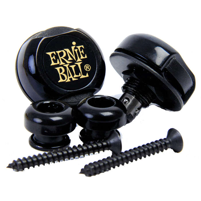 Ernie Ball Super Locks Strap Lock Set - Black