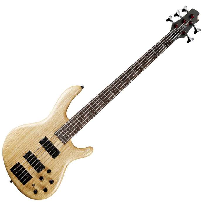 Cort Action Bass DLX 5-String Bass w/ Markbass EQ - Open Pore Natural