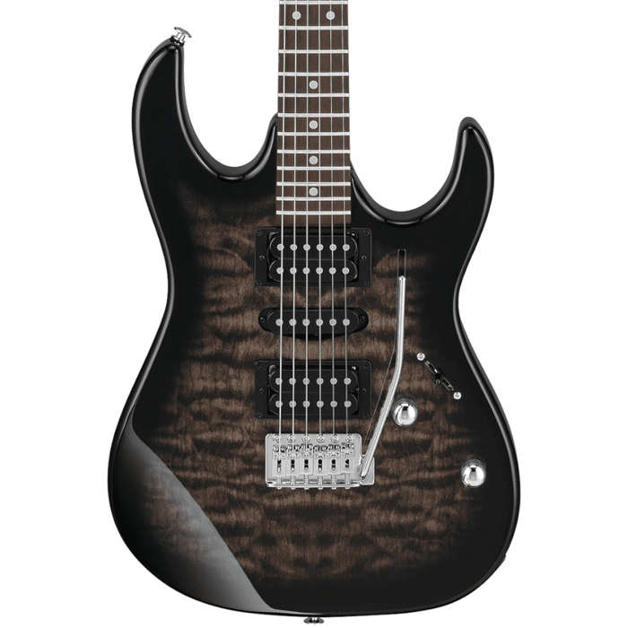 Ibanez Gio GRX70QA TKS Electric Guitar - Transparent Black Sunburst