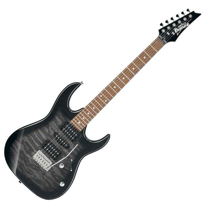 Ibanez Gio GRX70QA TKS Electric Guitar - Transparent Black Sunburst