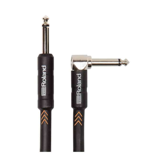 Roland RIC-B20A - Straight to Right Angled Black Series Instrument Cable - 6m