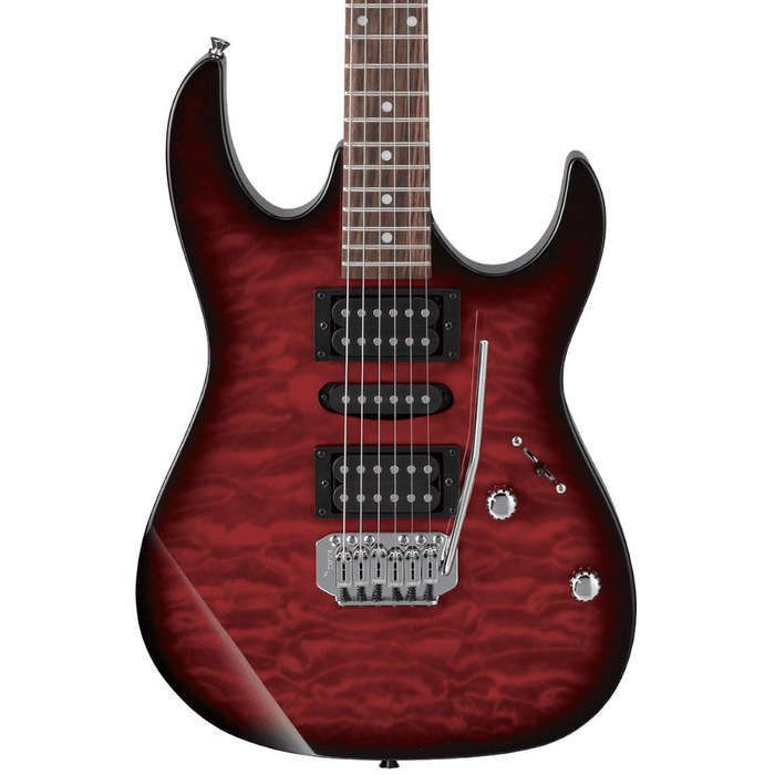 Ibanez GRX70QA RG Gio Series Electric Guitar - Transparent Red Burst