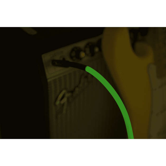 Fender Professional Series Glow in the Dark Instrument Cable  5.5m  Green