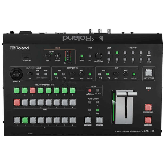 Roland V-600UHD 4K HDR Multi-Format Video Switcher - Open Box
