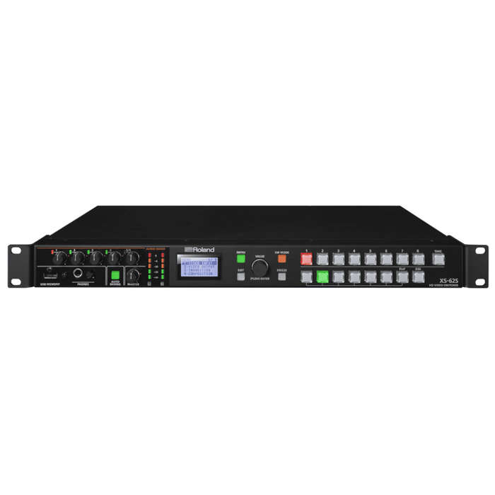 Roland 6-Channel HD Video Switcher with Audio Mixer &amp; PTZ Camera Control - Open Box