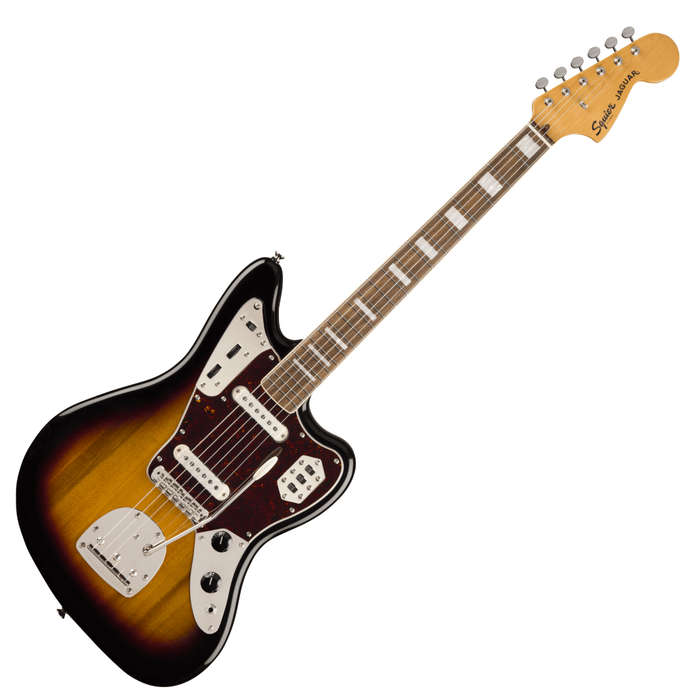 Squier by Fender Classic Vibe 70s Jaguar Electric Guitar - 3-Tone Sunburst