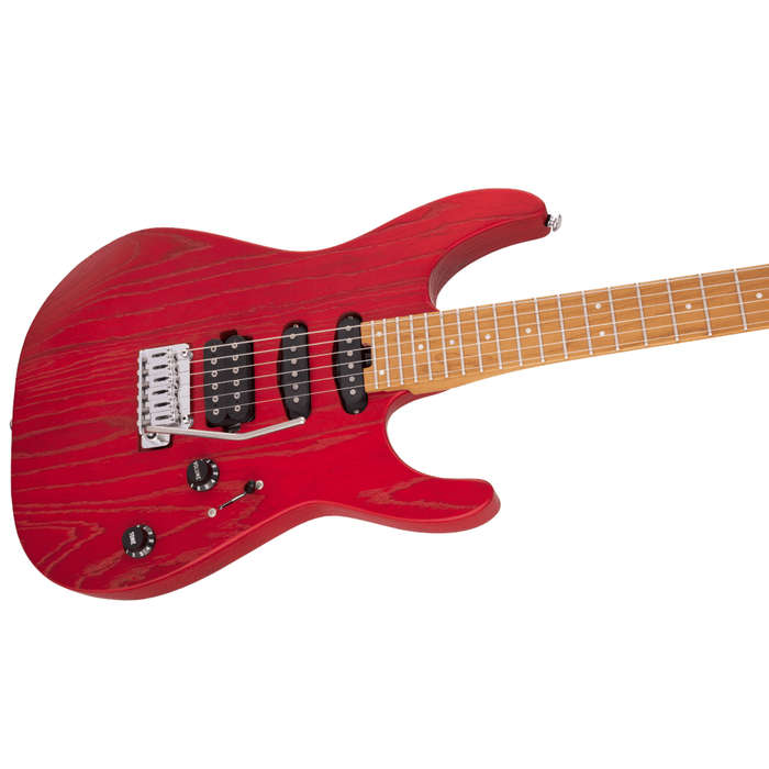 Charvel Pro-Mod DK24 HSS 2PT CM - Roasted Maple Neck - Red Ash