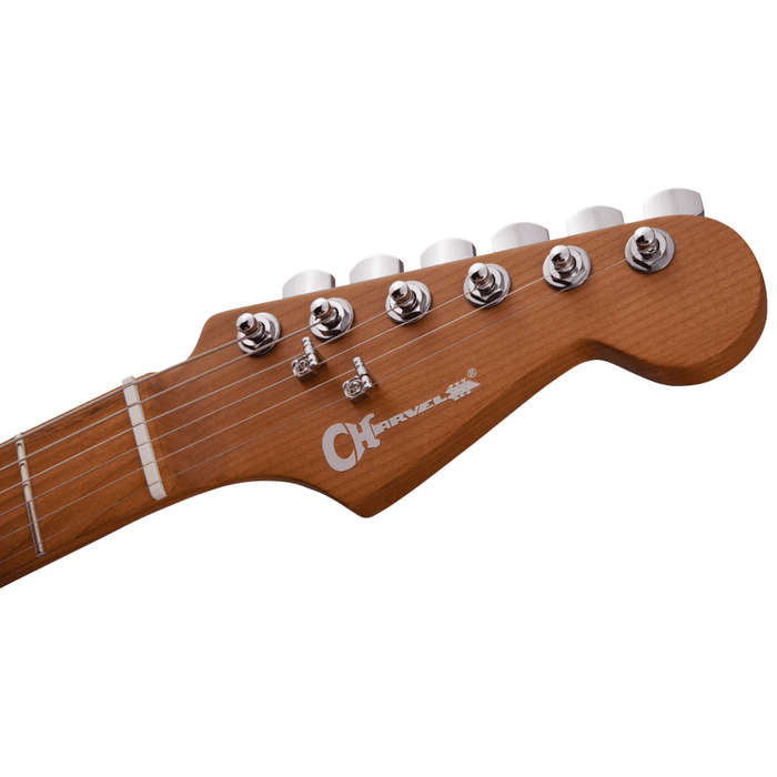 Charvel Pro-Mod DK24 HSS 2PT CM - Roasted Maple Neck - Red Ash