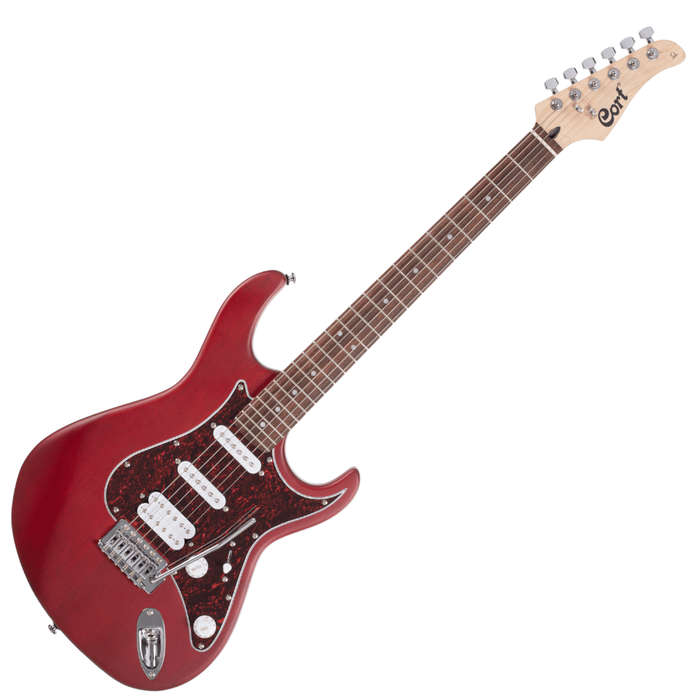 Cort G110 Electric Guitar - HSS - Open Pore Black Cherry