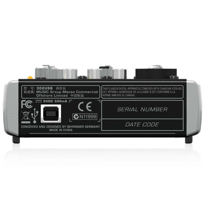 Behringer 302USB Mixer and USB Audio Interface