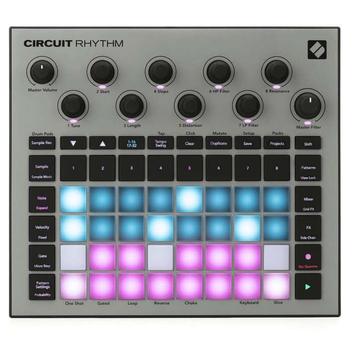 Novation Circuit Rhythm Groovebox and Standalone Sampler