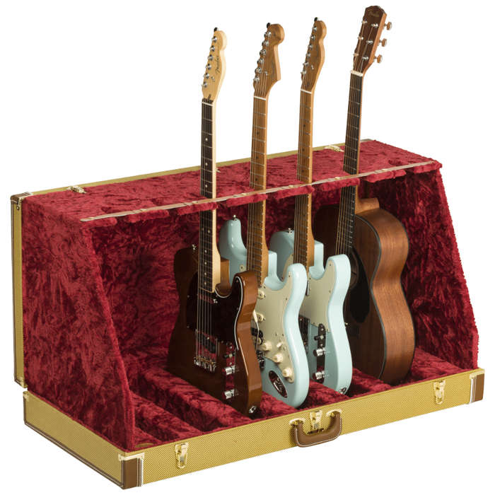 Fender® Classic Series Case Stand - 7 Guitar - Tweed/Red