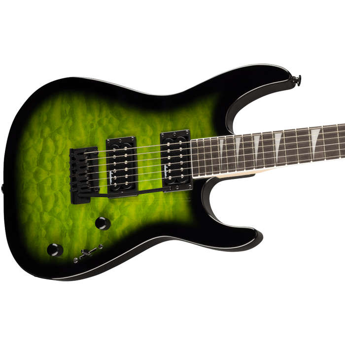 Jackson Dinky JS20 DKQ Electric Guitar - Transparent Green