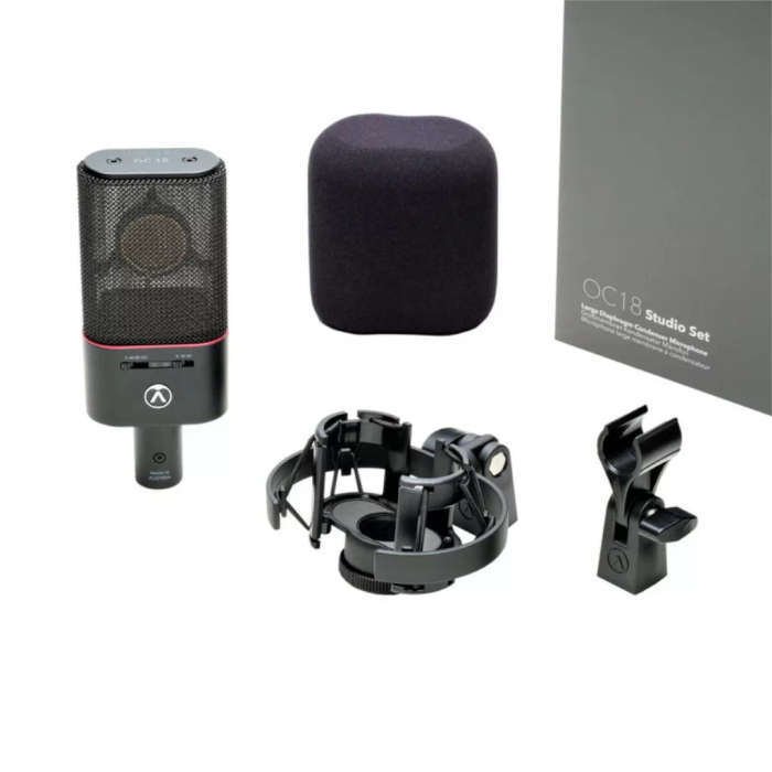 Austrian Audio OC18 Studio Set w/ Spider Mount, Mic Clip, Windshield & Case