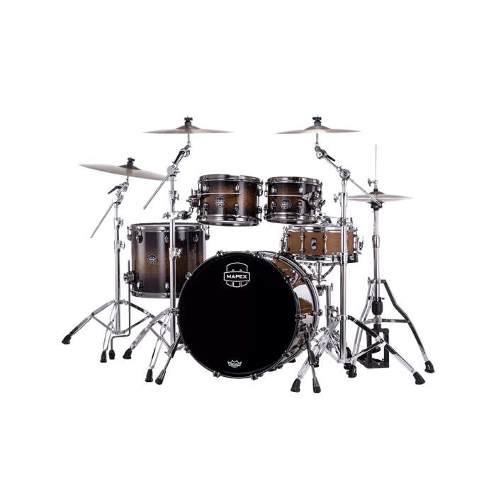 Mapex Saturn Evolution Classic Birch 4-Piece Shell Pack Drum Kit - Exotic Night Forest Burst Lacquer
