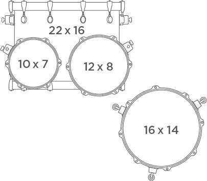 Mapex Saturn Evolution Classic Birch 4-Piece Shell Pack Drum Kit - Exotic Night Forest Burst Lacquer