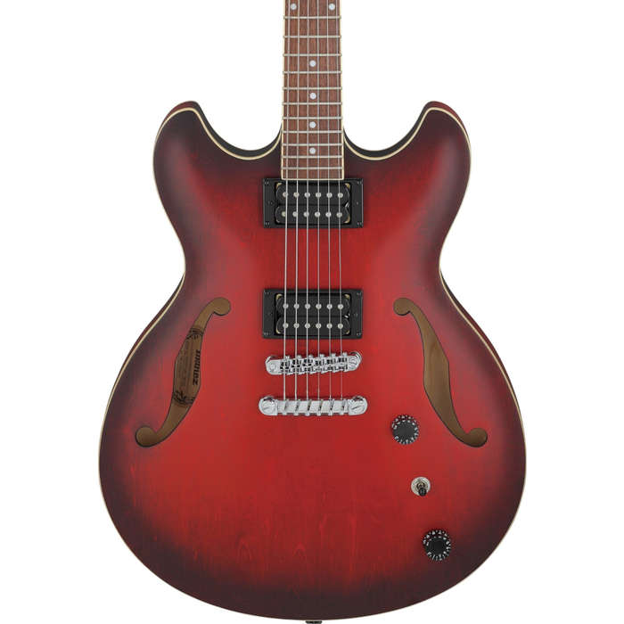 Ibanez AS53-SRF Semi-Hollow Body Electric Guitar - Sunburst Red Flat