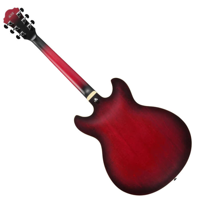 Ibanez AS53-SRF Semi-Hollow Body Electric Guitar - Sunburst Red Flat