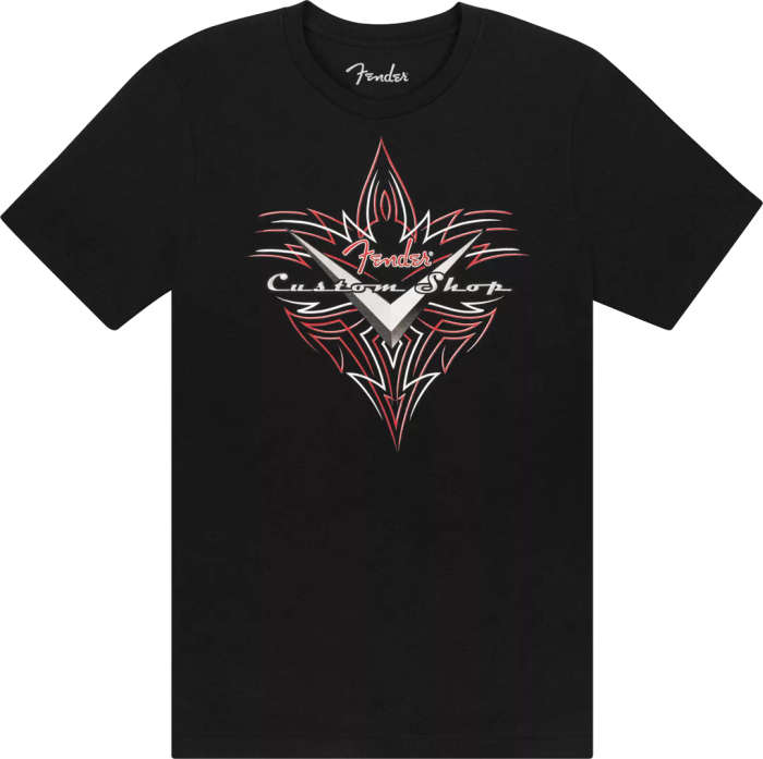 Fender® Custom Shop Pinstripe T-Shirt, Black, L