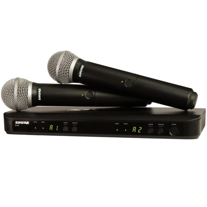 Shure BLX288/PG58 Dual Vocal Wireless Microphone System