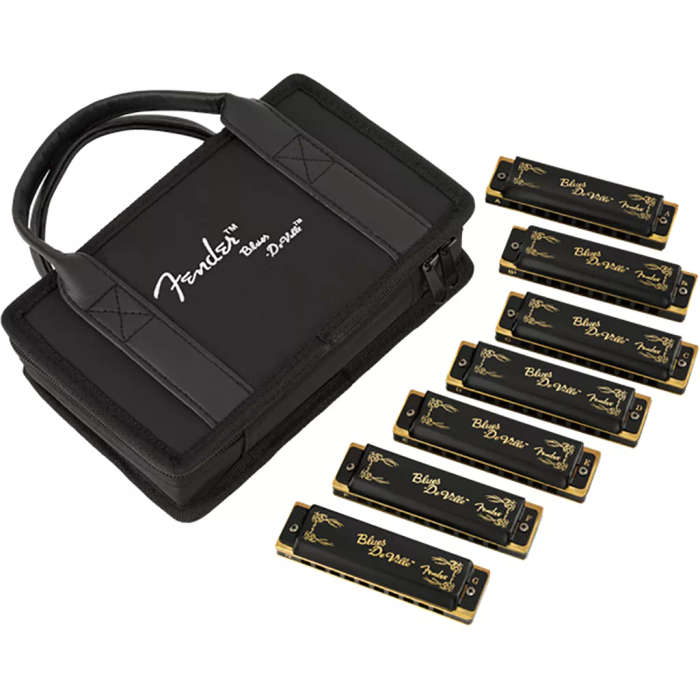 Fender Blues DeVille Harmonicas - 7 Pack with Case Harmonica -