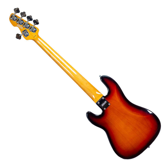 Markbass MB GV 5 Gloxy CR MP 5-String Passive Bass Guitar - 3-Tone Sunburst