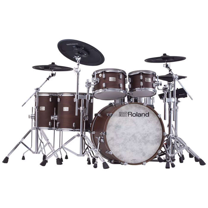 Roland VAD716 Electronic Drum Set - Satin Walnut