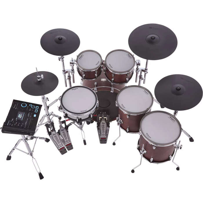 Roland VAD716 Electronic Drum Set - Satin Walnut