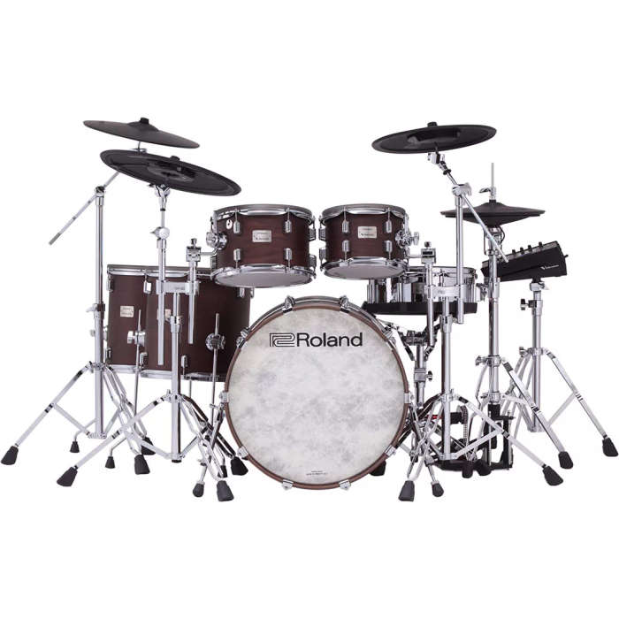 Roland VAD716 Electronic Drum Set - Satin Walnut