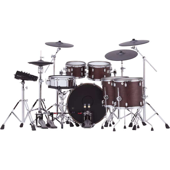 Roland VAD716 Electronic Drum Set - Satin Walnut