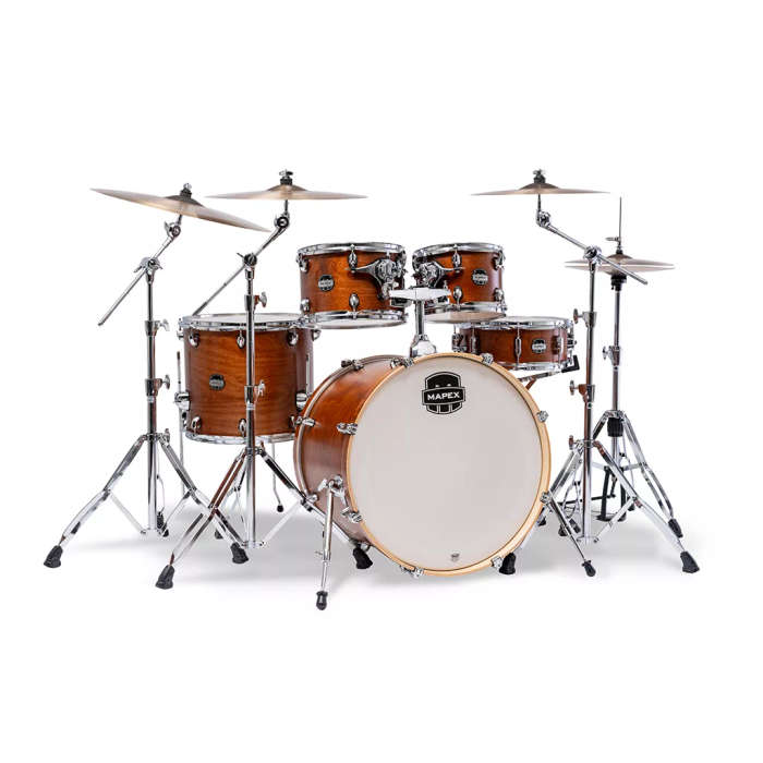 Mapex Mars Maple 5-Piece Rock Shell Pack (Excludes Hardware and Cymbals) - Cortado Satin