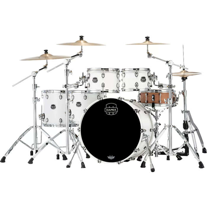 Mapex Saturn   Shell Pack 5-Piece Drum Kit - Satin White (shell pack only)