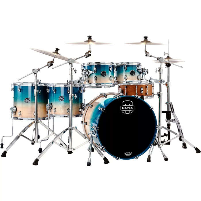Mapex Saturn  5-Piece Drum Kit - Aqua Fade (excludes hardware & cymbals)