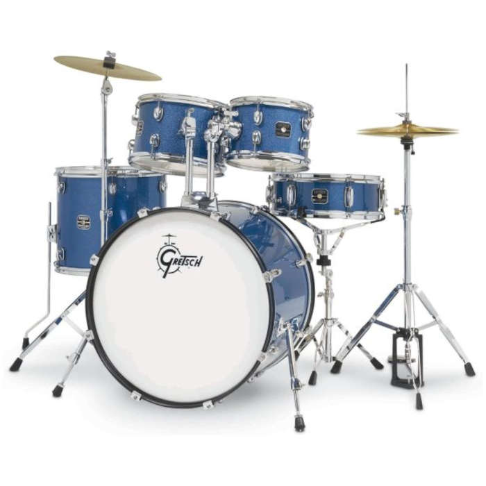 Gretsch RG-E625 Renegade  5 Piece Shell Pack with Hardware and Cymbals - Blue Sparkle