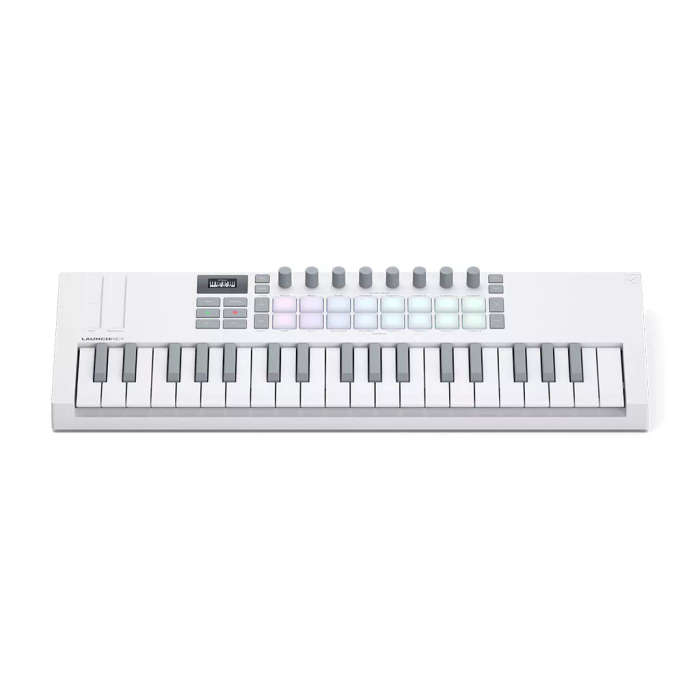 Novation Launchkey Mini 37 MK4 MIDI Keyboard Controller - White